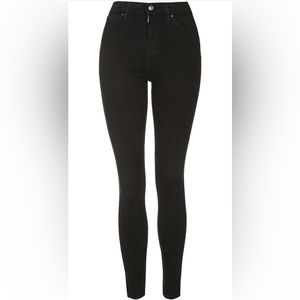 TopShop Jamie high rise black skinny jeans Size:25